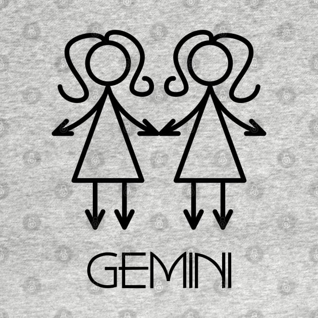 Gemini Doodle Line Art by inotyler